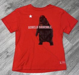 LA ANGELS - OFFICIAL YOUTH OAKLEY BEAR T-SHIRT - SIZE: MEDIUM - EXCELLENT CONDITION