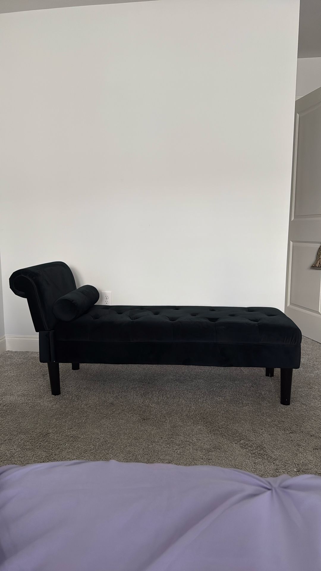 All Black Chaise