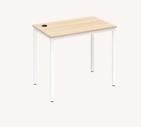 14 Desk EUREKA ERGONOMIC Small Walnut & White Computer Desk