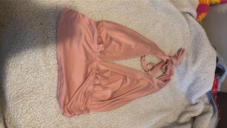 Pink open crop top size M fits a S
