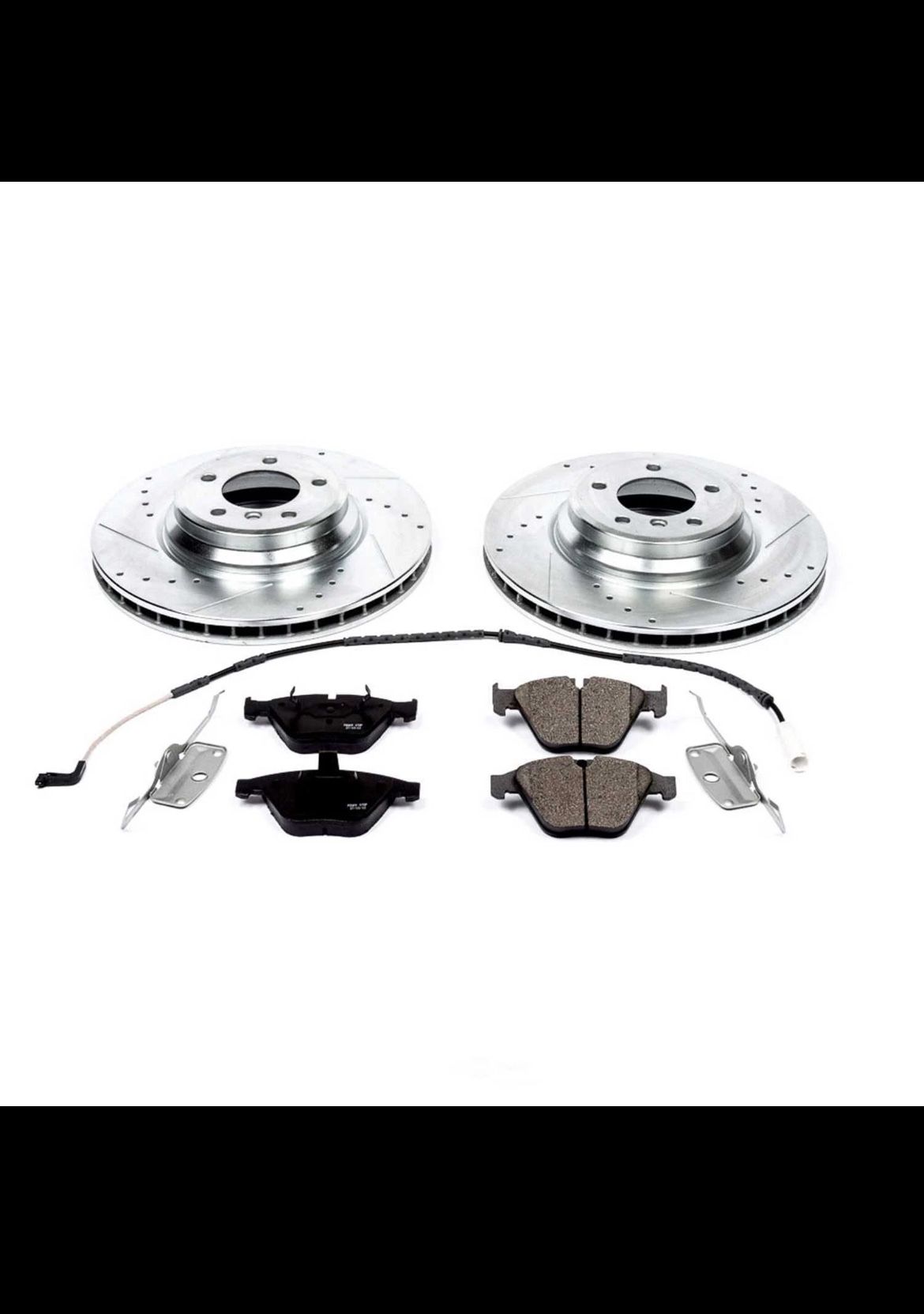 07-09 BMW 335i-x Front Power Stop (k3015) Brake Pads And Rotors