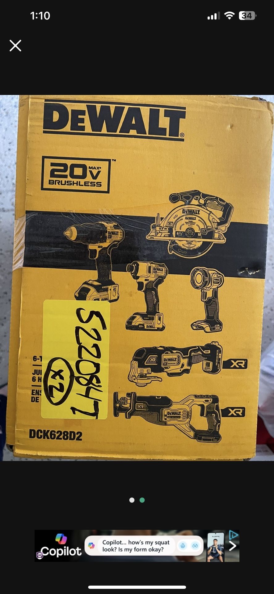 Dewalt 6 Tools Combo Kit