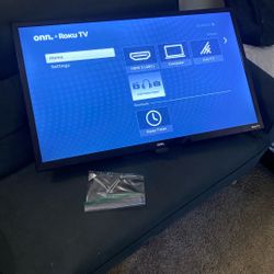 onn. 32” 720p LED Roku Smart TV with Wall Mount