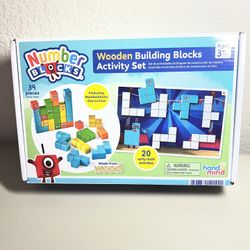 Hand2Mind Numberblocks Wooden Building Blocks Activity Set Early Math Skills 
