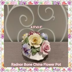 BEAUTIFUL RADNOR BONE CHINA FLOWER POT
