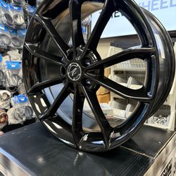 (Set of 4) Platinum 457 Revelation 18x8 5x100 +35mm Gloss Black Wheels Rims