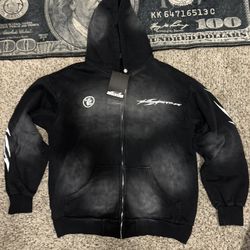 Black Hellstar Hoodie Size Medium 