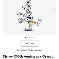 Authentic Pandora Oswald Charm