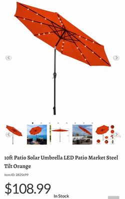 Umbrella with led lights