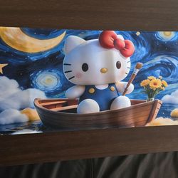 Hello Kitty Starry night deskmat