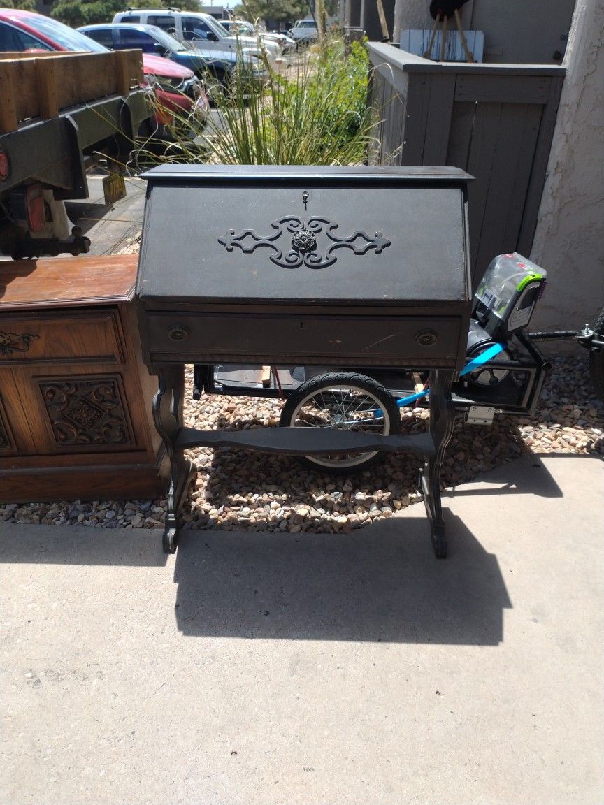Genuinely Antique Pre World War 2, Writing Desk, All Original Hardware,