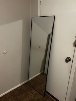 Full Length Floor Mirror Black Frame