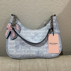 Juicy Couture Simply Sweet Blue Bow Shoulder Bag