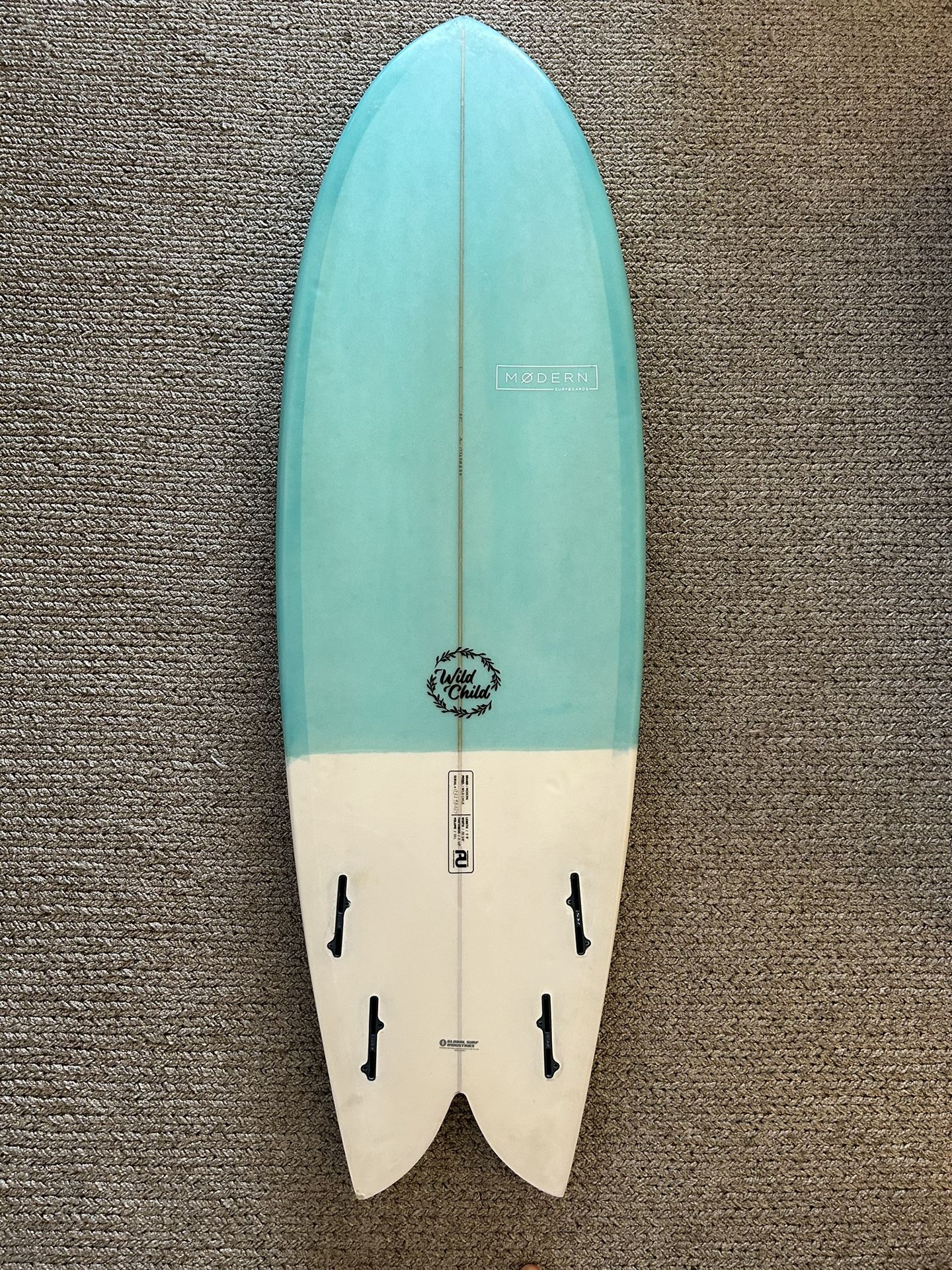 Surfboard-Twin Fin Fish- Modern