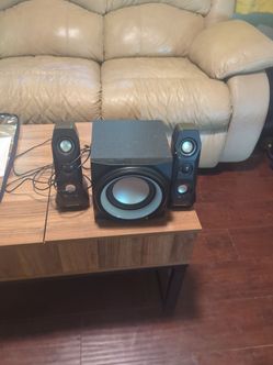 Sharper Image 2.1 Speaker System with Subwoofer