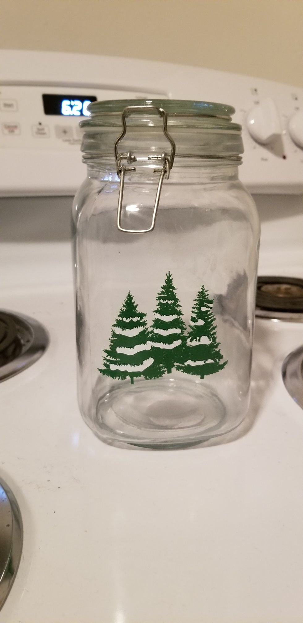 Large jar with trees