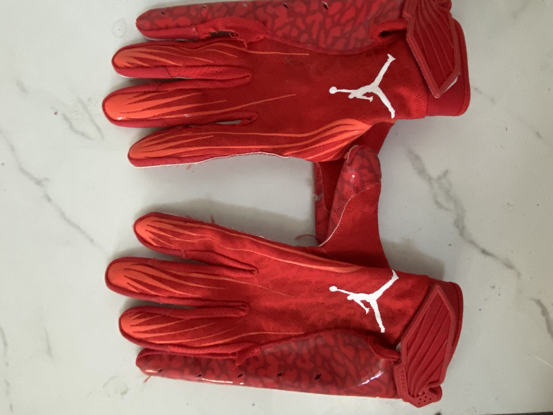 Nike Air Jordan Fly Lock Football Gloves Red Size Large