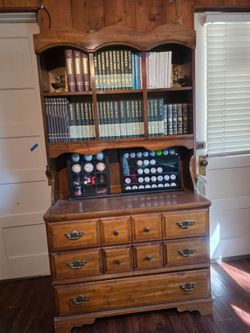 Vintage Bookcase and Drawer (1 of 2) Set