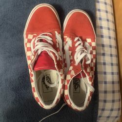 red checkered vans 8.5 men’s 