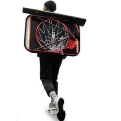 Portable Basketball Hoop & Spalding Street Ball 