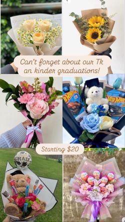 Kinder and recital mini bouquets