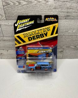 Johnny Lightning Demolition Derby Light Blue ‘1965 Chevy Chevelle Wagon / Street Freaks • Die Cast Metal Body & Chassis • Made in China