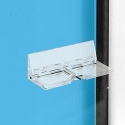 Prime-Line Clear Lucite, Glass Surface Patio Door Lock, Self Adhesive