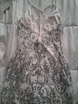 Beautiful white and siver dress