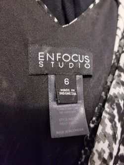 Grey Black High Low Dress Size 6