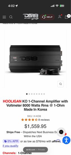 Amplifier 8K ds18 used