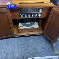 Vintage Record and stereo player  Item has been tested