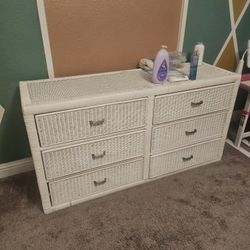 White Wick Dresser 