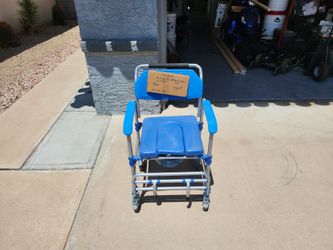 Rolling Padded Shower/Commode Chair