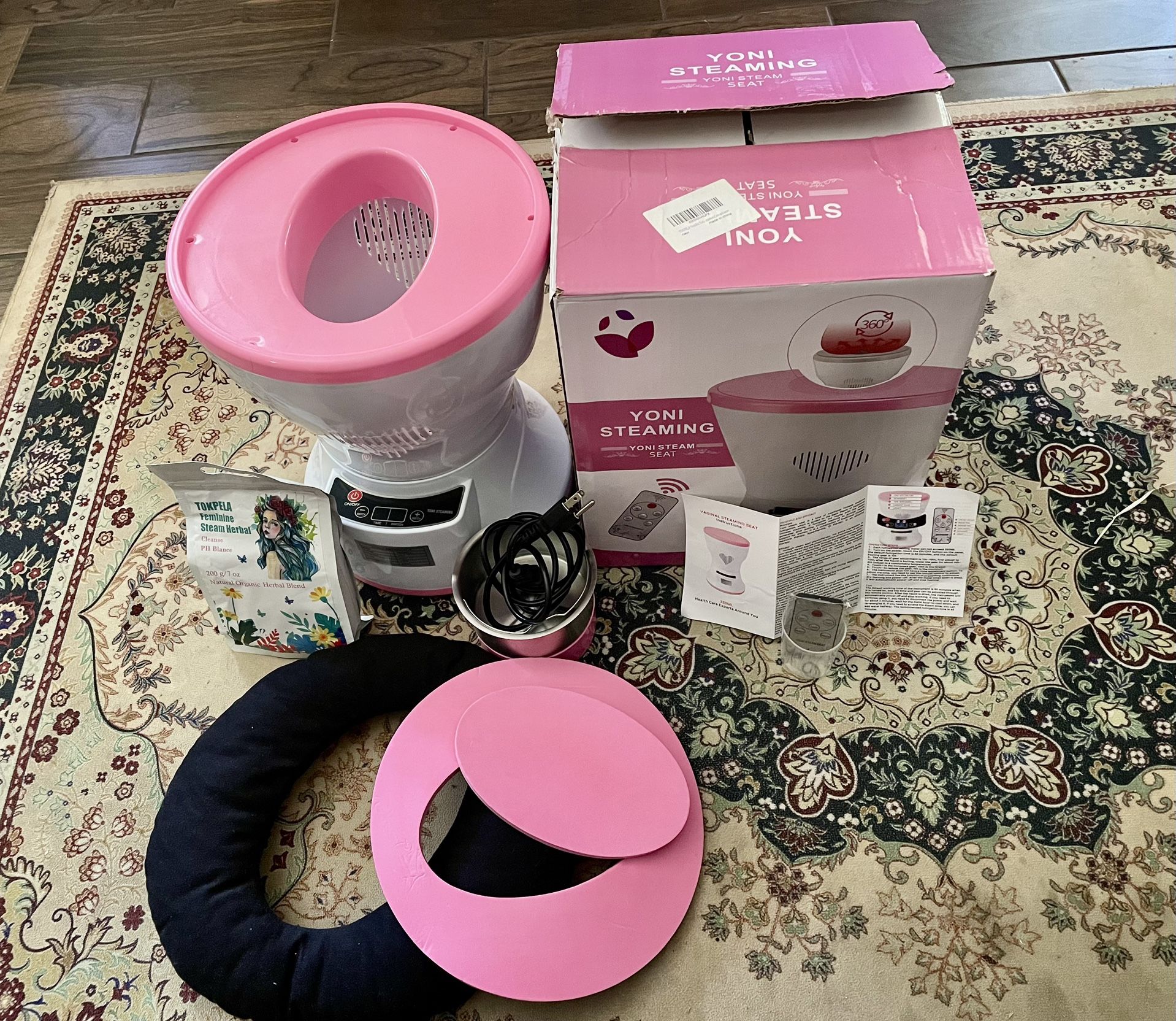Yoni Steam Pot - V Steam Kit With 20 Herbs Bags, Yoni Seat for Women's Cleaning, Tightening & Postpartum Care