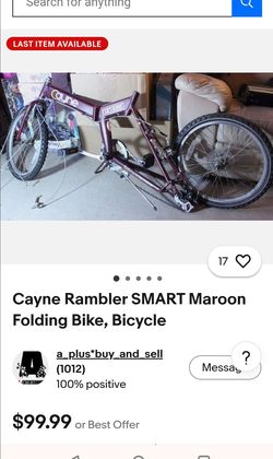 Smart folding bike  Cayan Rambler