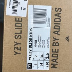 Yezzy slides for kids 2y