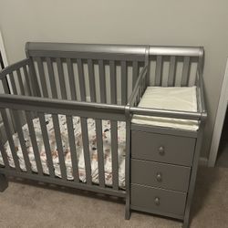 Gray Crib 