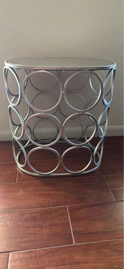 Metal side table