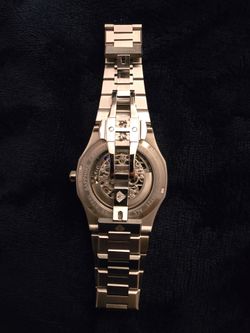 PIERRE RICHARDSON PR5721 Men’s Skeleton Watch, Silver Stainless Steel, Automatic, 41mm, Sapphire, 5ATM