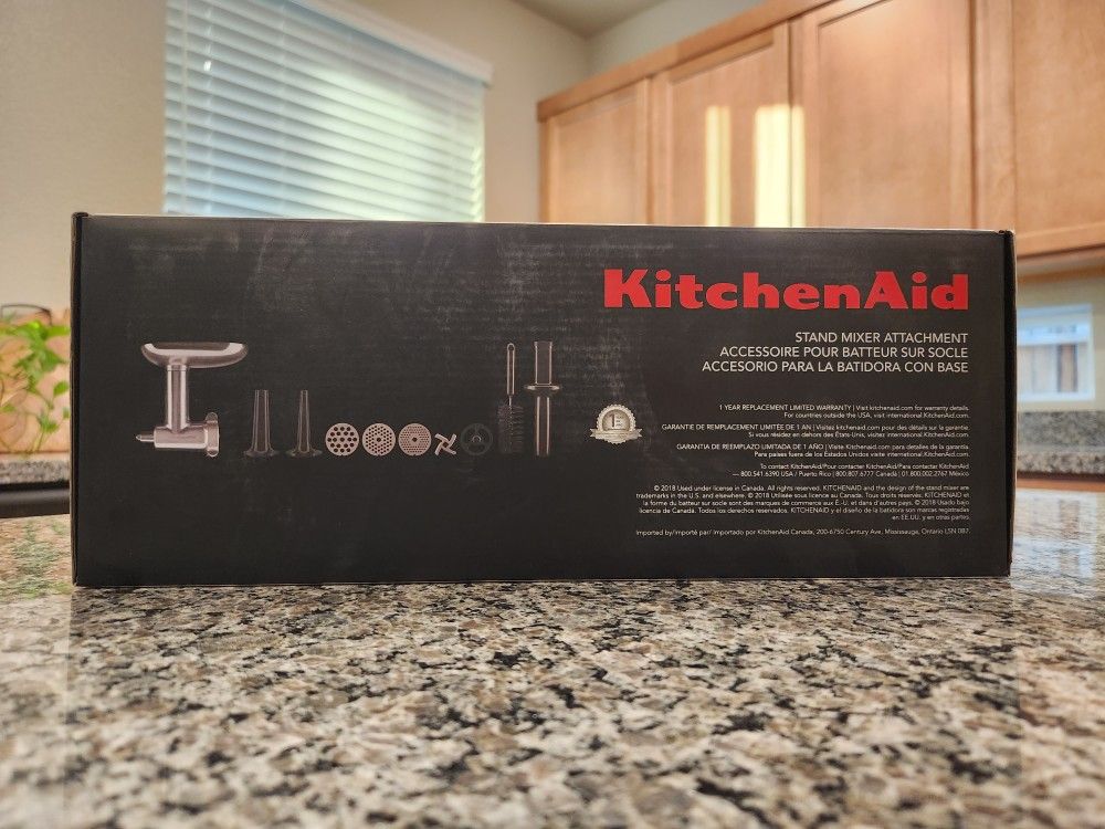 Kitchenaid Stand Mixer Metal Food Grinder Attachment Slicer And Shredder  Meat Kitchen Accessories Sausage Stuffer Tubes for Sale in Diamond Bar, CA  - OfferUp