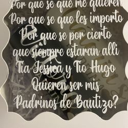 Baptism godparent Proposal