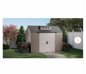 Rubbermaid 10 ft. W x 7 ft. D Plastic Storage Shed (70 sq. ft.)