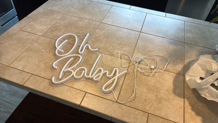 Baby shower sign