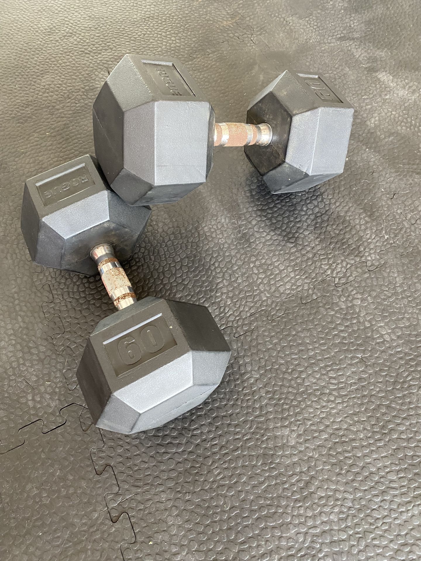 Rogue 60LB Dumbbells 