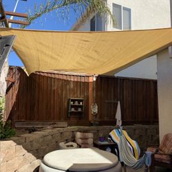 NEW Patio Awning Sunshade Canopy Top Sail 10x13 Feet Sun Shade
