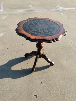 Unique Carved Table 2' Tall- 23" Wide