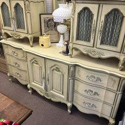 Vintage French Provincial 9 Drawer Dresser