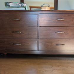 Solid Wood Dresser with Mirror