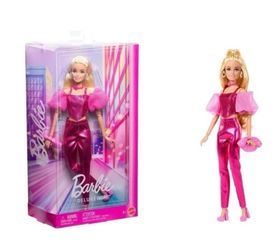 Barbie Deluxe Style Fashion Doll #5 in Metallic Pink Outfit JFP40