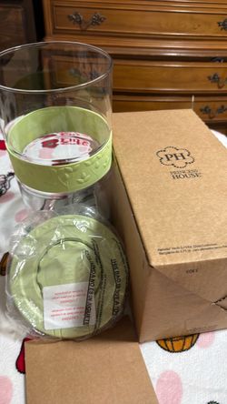 Princess House Glass Food Canister with Lid